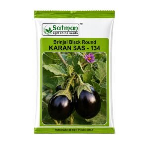 Brinjal Black Round Karan SAS-134