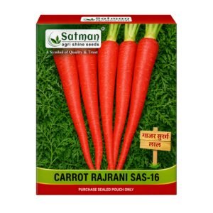 Satman Agri Shine Seeds Carrot – Rajrani SAS-16 (Red Carrot)